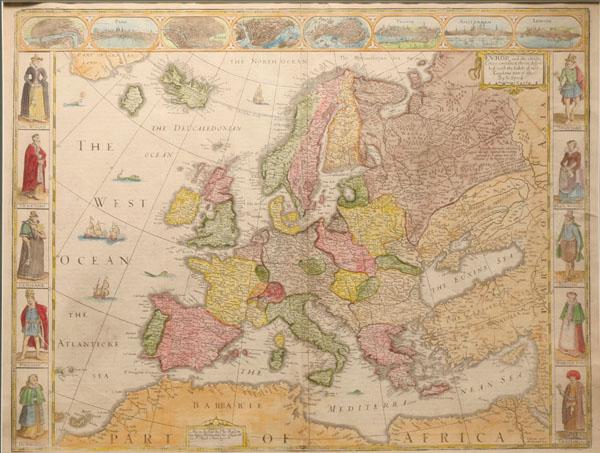 Map of Europe by John Speed, 1626;