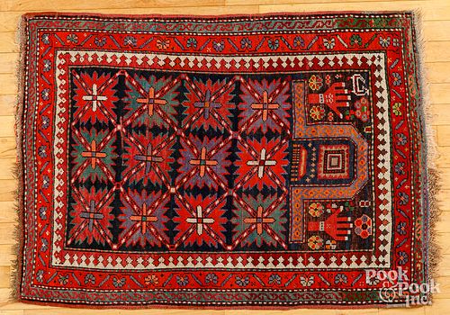 KAZAK PRAYER RUG EARLY 20TH C Kazak 30ecfa