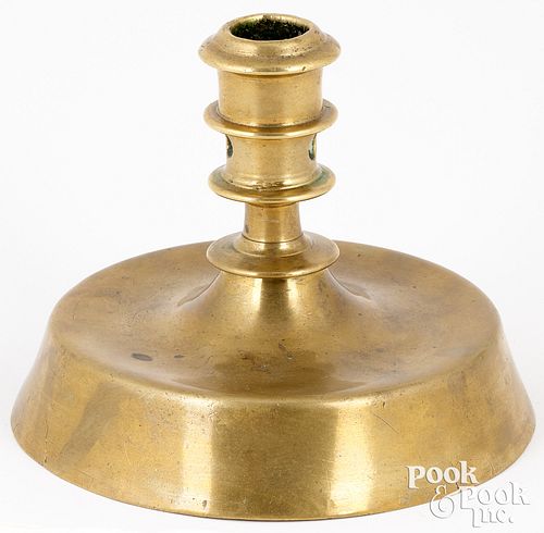 NORTH WEST EUROPE BRASS CANDLESTICK,