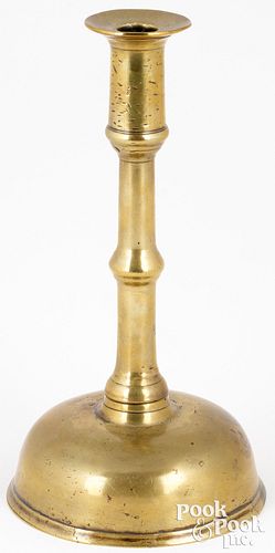 ENGLISH BRASS CANDLESTICK, LATE