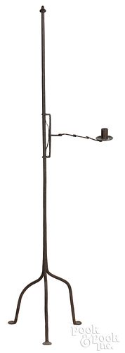 FLOOR STANDING WROUGHT IRON CANDLEHOLDERFloor