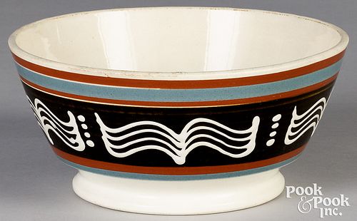 MOCHA BOWL, 19TH C.Mocha bowl,