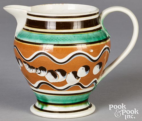 MOCHA PITCHER 19TH C Mocha pitcher  30ed62