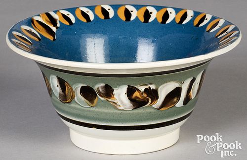 MOCHA BOWL, 19TH C.Mocha bowl,