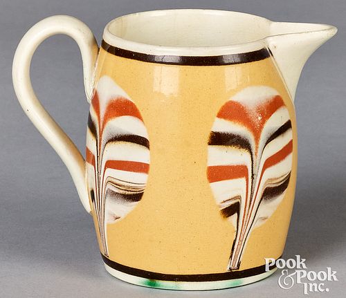 MOCHA CREAM PITCHER 19TH C Mocha 30ed74