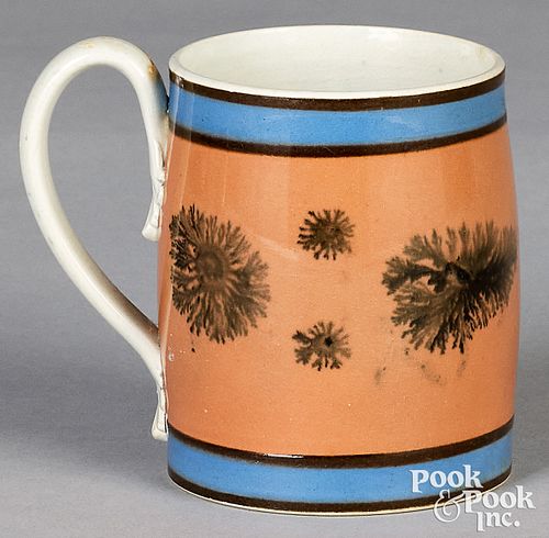 MOCHA CREAM MUG, 19TH C.Mocha cream