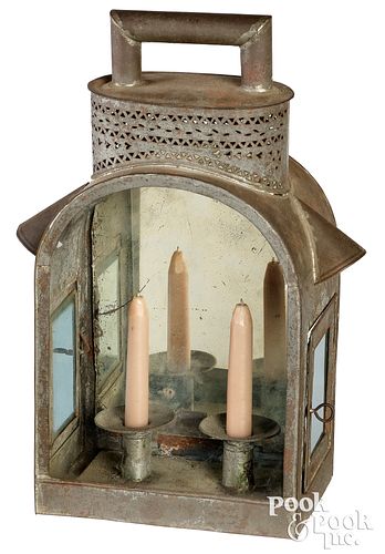 TIN LANTERN 19TH C Tin lantern  30ed79