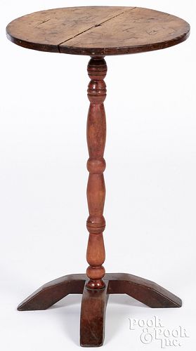 NEW ENGLAND STAINED CANDLESTAND,