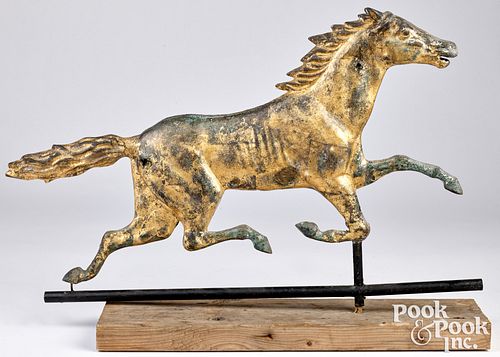 SWELL-BODIED COPPER RUNNING HORSE