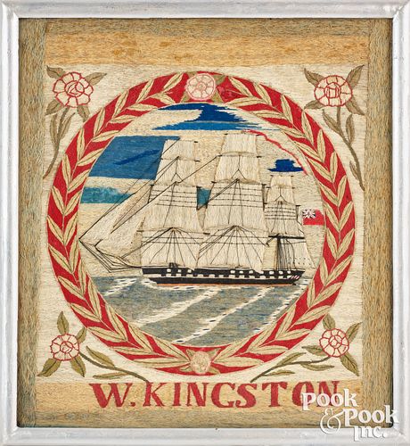 ENGLISH SHIP WOOLEY, 19TH C.English