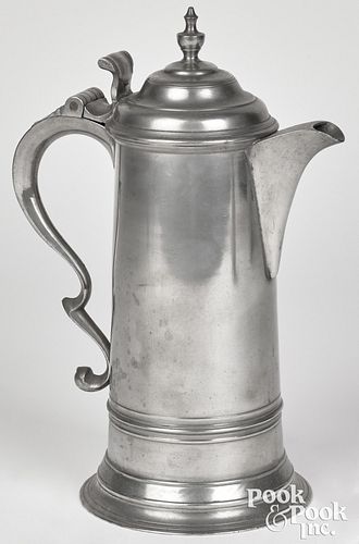 HARTFORD CONNECTICUT PEWTER FLAGON  30ee35