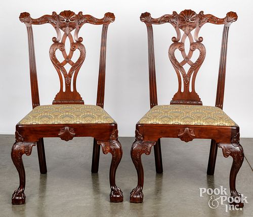 CHIPPENDALE STYLE CARVED MAHOGANY 30ee6c