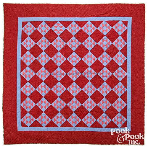 PIECED BOW TIE VARIANT QUILT, LATE