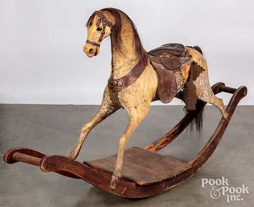 HIDE COVERED HOBBY HORSE LATE 30ee93