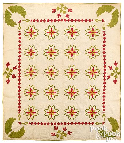 APPLIQU QUILT 19TH C Appliqu  30eeab