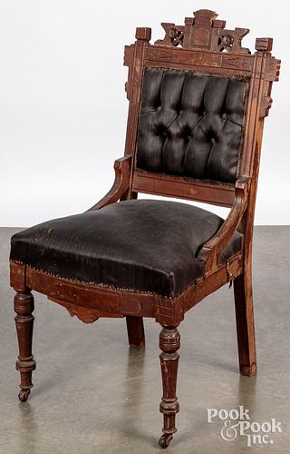 VICTORIAN SIDE CHAIR.Victorian side