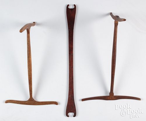 TWO NIDDY NODDYS, 19TH C., 18"