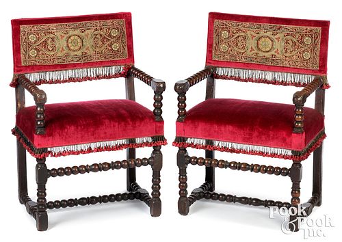 PAIR OF GEORGE I ARMCHAIRS CA  30ef61