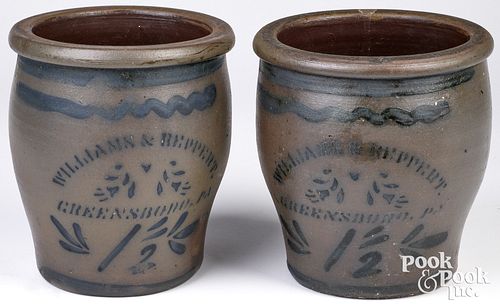 TWO WESTERN PENNSYLVANIA STONEWARE 30efa1