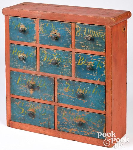 SMALL PAINTED PINE SPICE CABINET  30efe0
