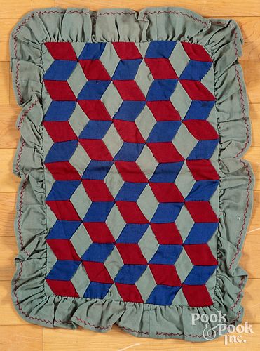 AMISH DOLL QUILT EARLY TO MID 30eff6