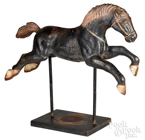 CAST IRON HORSE RIDING TOY CA  30efee