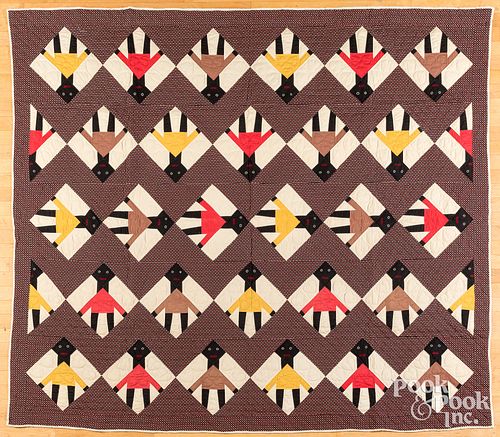 BLACK AMERICANA PATCHWORK QUILT  30effb