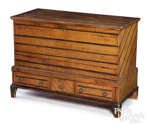 PENNSYLVANIA PAINTED BLANKET CHEST  30f042