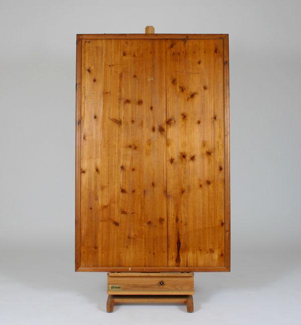 Large Asian pine picture frame;