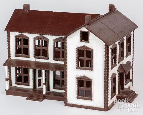 PAINTED TRAMP ART HOUSE MODEL,