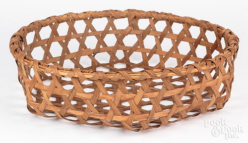 NEW ENGLAND SPLINT CHEESE BASKET  30f0f9