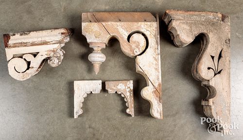 GROUP OF ARCHITECTURAL CORBELS,