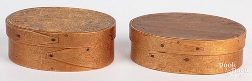 TWO SMALL BENTWOOD PANTRY BOXES  30f140