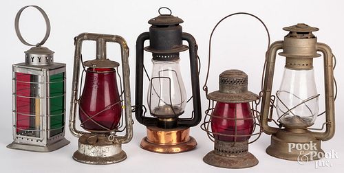 FIVE LANTERNS 19TH AND 20TH C  30f139
