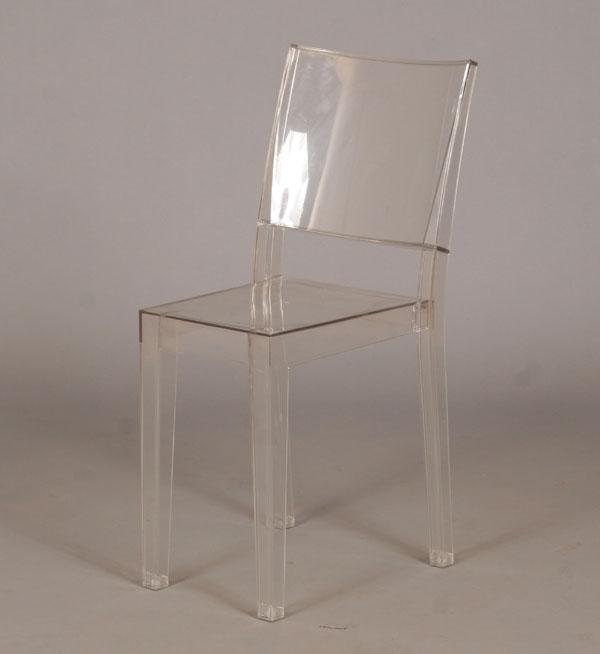 Art Deco modern lucite side chair.