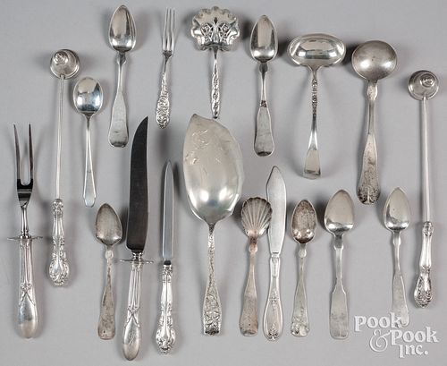 STERLING AND COIN SILVER FLATWARE  30f189