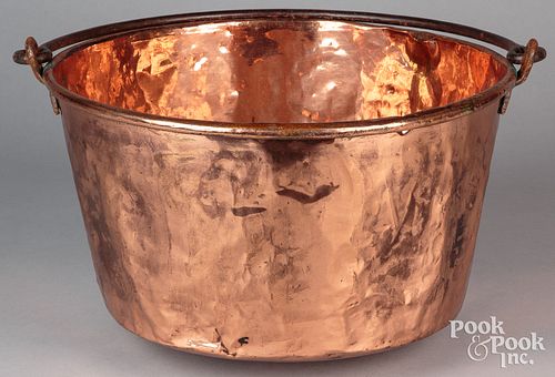 AMERICAN COPPER KETTLE 19TH C American 30f1b1