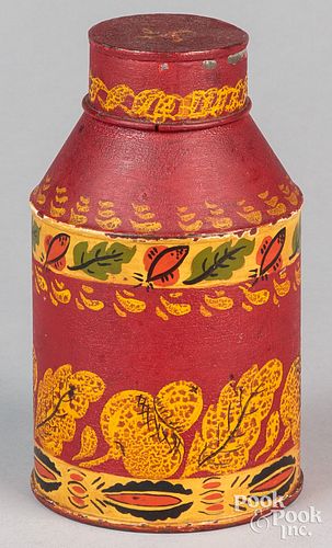 FRIES TOLEWARE CANISTER, 19TH/20TH