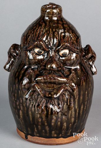 CLEATER MEADERS FACE JUG, DATED