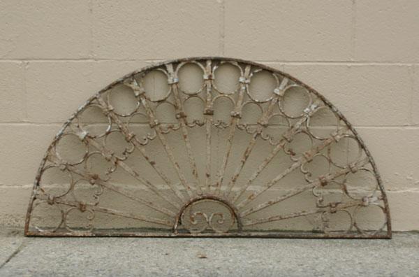 Cast iron architectural transom/grate;