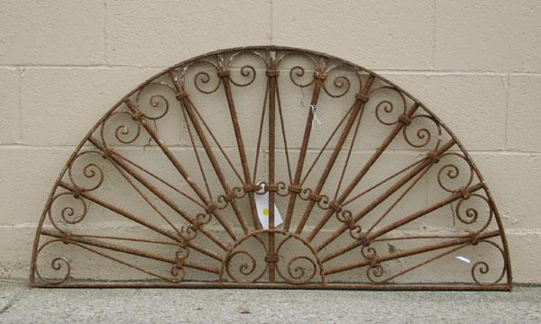 Cast iron architectural transom;