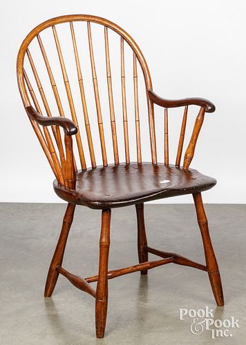 PENNSYLVANIA BOWBACK WINDSOR ARMCHAIR,