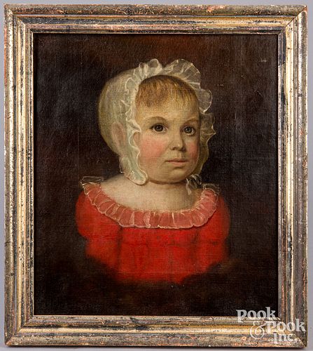 OIL ON CANVAS PORTRAIT OF A CHILD  30f280