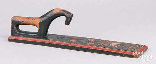 SCANDINAVIAN PAINTED MANGLE, DATED