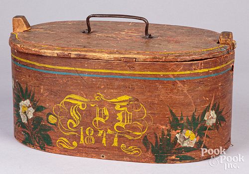 SCANDINAVIAN PAINTED BENTWOOD BOX  30f2ae