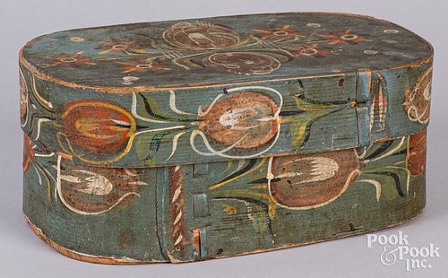 CONTINENTAL PAINTED BENTWOOD BOX  30f2d4