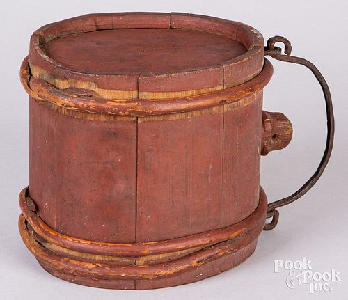 PAINTED CANTEEN 19TH C Painted 30f394