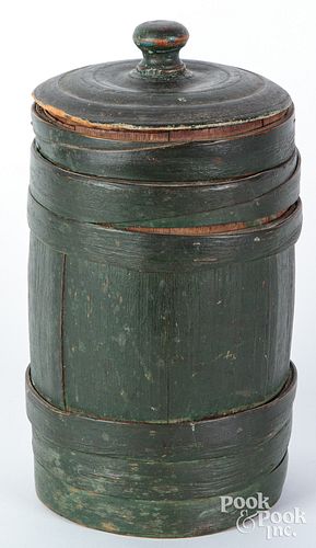 SCANDINAVIAN PAINTED CANISTER  30f44f