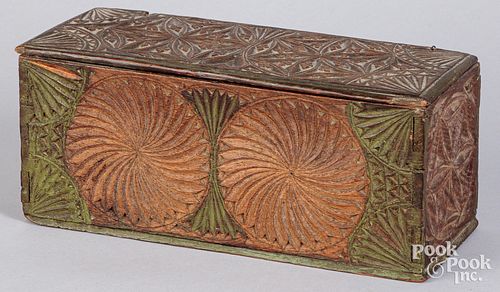 FRISIAN CARVED OAK DRESSER BOX  30f487