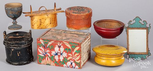 SCANDINAVIAN PAINTED BOXES AND